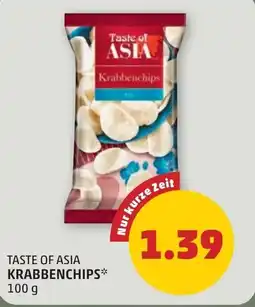 PENNY Taste of asia krabbenchips Angebot