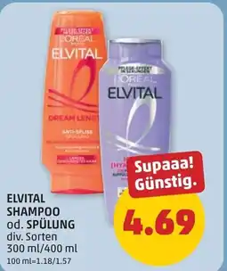 PENNY Elvital shampoo od. spülung Angebot