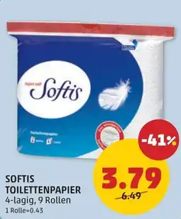 PENNY Softis toilettenpapier Angebot