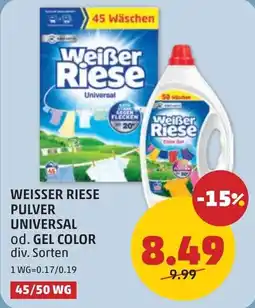 PENNY Weisser riese pulver universal od. gel color Angebot