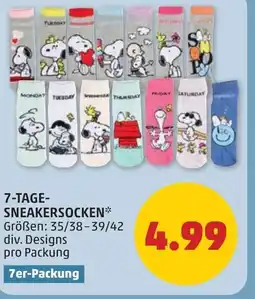 PENNY 7 tage sneakersocken Angebot