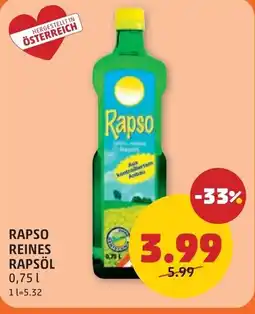 PENNY Rapso reines rapsöl Angebot