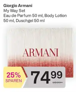 Bipa Giorgio Armani My Way Set Eau de Parfum, Body Lotion, Duschgel Angebot