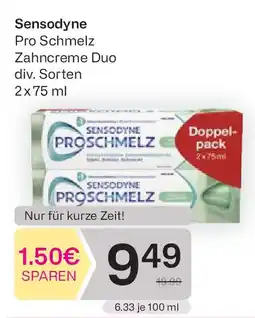 Bipa Sensodyne Pro Schmelz Zahncreme Duo Angebot