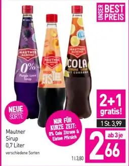 Sutterlüty Mautner Sirup Angebot