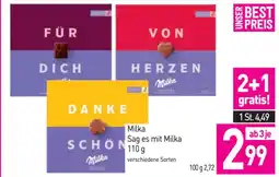 Sutterlüty Milka sag es mit milka Angebot