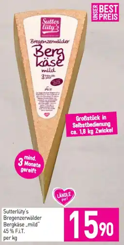 Sutterlüty Sutterlüty's bregenzerwälder bergkäse mild Angebot