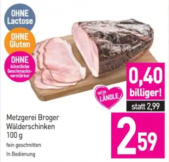 Sutterlüty Metzgerei broger wälderschinken Angebot