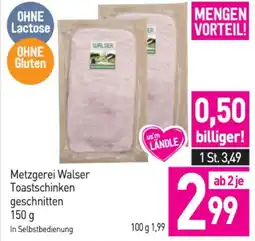 Sutterlüty Metzgerei walser toastschinken geschnitten Angebot