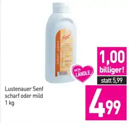 Sutterlüty Lustenauer Senf scharf oder mild Angebot