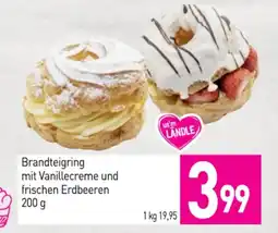 Sutterlüty Brandteigring mit vanillecreme und frischen erdbeeren Angebot