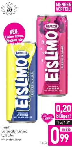 Sutterlüty Rauch eistee oder eislimo Angebot