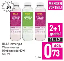 Sutterlüty BILLA immer gut Vitaminwasser Himbeere oder Kiwi Angebot
