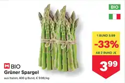 MPreis M Bio Grüner Spargel Angebot