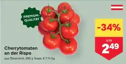 MPreis Cherrytomaten an der Rispe Angebot