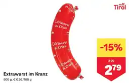 MPreis Extrawurst im Kranz Angebot