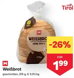 MPreis Weißbrot Angebot