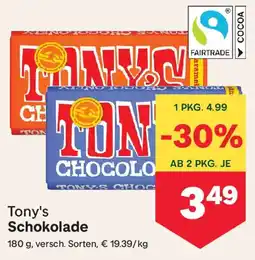 MPreis Tony's Schokolade Angebot