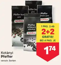 MPreis Kotányi Pfeffer Angebot
