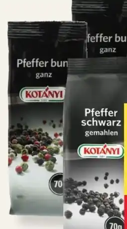 MPreis Kotányi Pfeffer Angebot
