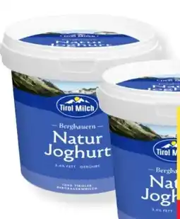 MPreis Tirol Milch Bergbauern Naturjoghurt Angebot