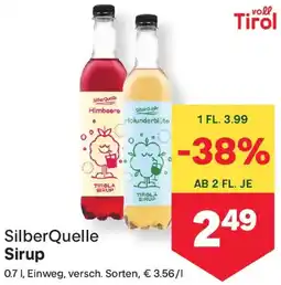 MPreis Silberquelle Sirup Angebot