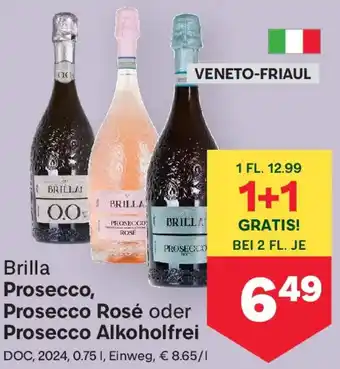 MPreis Brilla Prosecco, Prosecco Rosé oder Prosecco Alkoholfrei Angebot