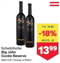 MPreis Scheiblhofer Big John Cuvée Reserve Angebot