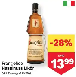 MPreis Frangelico Haselnuss likör Angebot