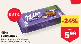 MPreis Milka Schokolade Angebot