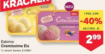 MPreis Eskimo Cremissimo Eis Angebot