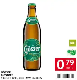 Transgourmet Gösser Biostoff Lager Bier Angebot