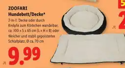 Lidl ZOOFARI Hundebett/Decke Angebot