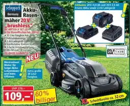 Norma Scheppach Akku-Rasenmäher 20V brushless Angebot