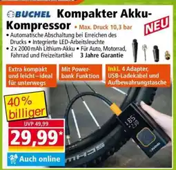 Norma BÜCHEL Kompakter Akku-Kompressor Angebot
