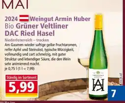Norma Weingut Armin Huber Bio Grüner Veltliner DAC Ried Hasel Angebot