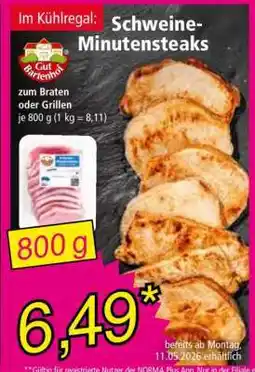 Norma Schweine-Minutensteaks Angebot