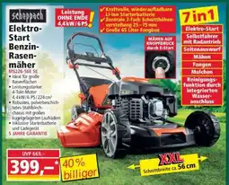 Norma scheppach Elektro-Start Benzin-Rasenmäher Angebot
