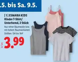 Lidl ESMARA KIDS Kinder T-Shirt/Unterhemd, 2 Stück Angebot