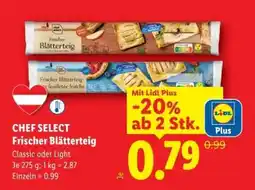 Lidl Chef Select Frischer Blätterteig Angebot