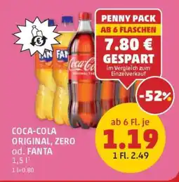 PENNY Coca-Cola Original, Zero oder Fanta Angebot