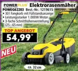 Norma Powerplus elektrorasenmäher poweg62203 Angebot