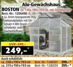 Norma Alu-gewächshaus Angebot