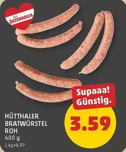 PENNY Hütthaler bratwürstel roh Angebot