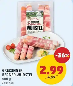 PENNY Greisinger berner würstel Angebot