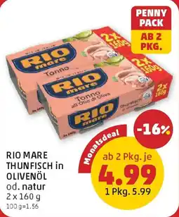 PENNY Rio mare thunfisch in olivenöl od. natur Angebot