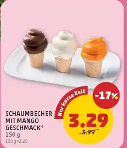 PENNY Schaumbecher mit mango geschmack Angebot