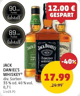 PENNY Jack daniel's whiskey Angebot