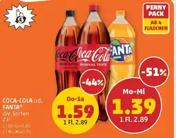 PENNY Coca-cola od. fanta Angebot