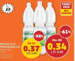 PENNY Waldquelle mineralwasser Angebot